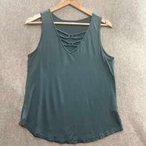 Maurices Lattice‎ Tank Forest Green
